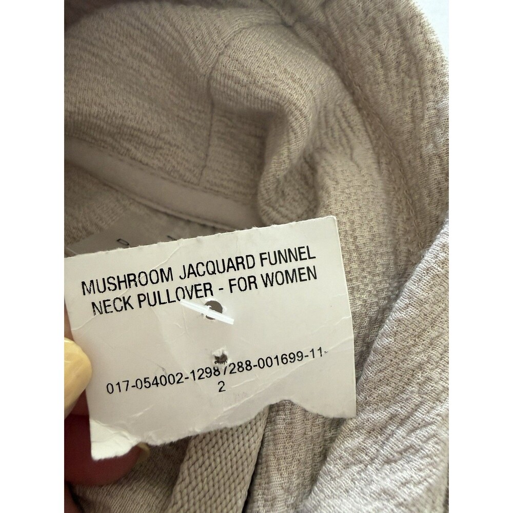 New Danskin Funnel Neck Textured Crop Top S Mushroom Dance Active Yoga Small - Picture 8 of 10
